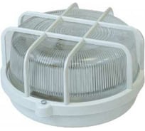 Накладной светильник ЮПИТЕР НБП 100 Вт IP53 круглый с решеткой белый JP1303-04