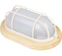 Светильник TDM ELECTRIC НПБ1402 овал с решеткой, 60 Вт IP54, сосна SQ0303-0436