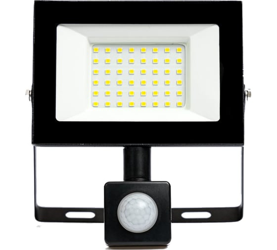 Уличный светодиодный прожектор Grisard Electric сдо 50 черный с датчиком движения ip54 6500k GRE-004-0016