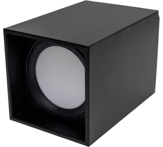 Светодиодный накладной светильник HOROZ ELECTRIC 016-045-1010 алюминий, 10W, 4200K, черный, большой, SANDRA-SQ10/XL HRZ00002797