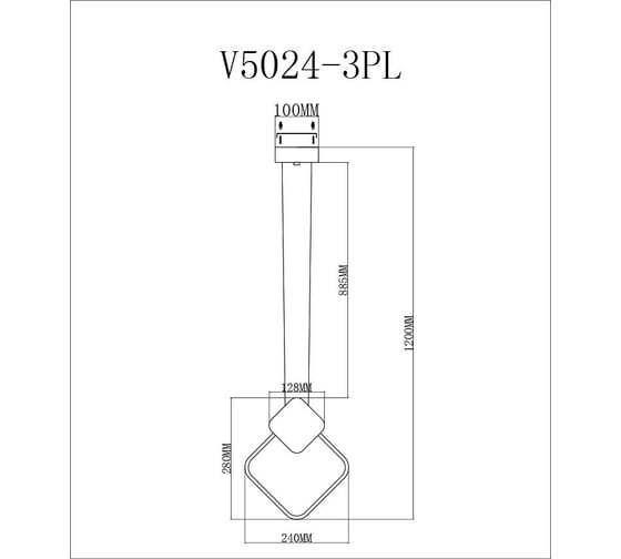 Подвесной светильник Moderli Store V5024-3PL