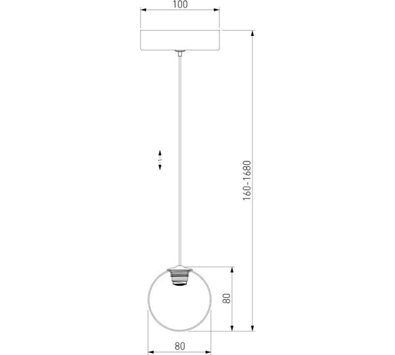 Подвесной светильник Eurosvet 50234/1 LED янтарный a058640