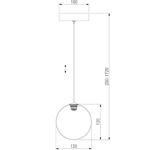 Подвесной светильник Eurosvet 50232/1 LED янтарный a058637