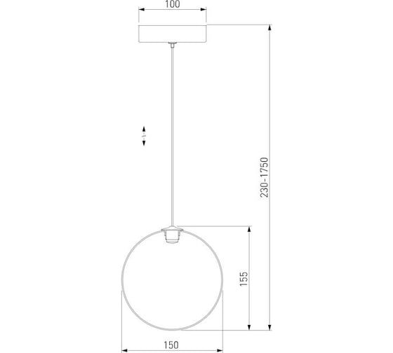Подвесной светильник Eurosvet  50231/1 LED прозрачный a058636