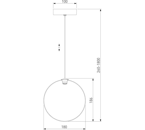 Подвесной светильник Eurosvet 50230/1 LED прозрачный a058633
