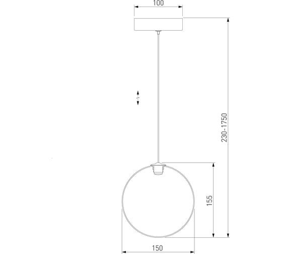Подвесной светильник Eurosvet 50231/1 LED янтарный a058634
