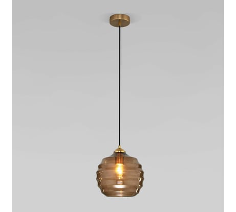 Подвесной светильник Eurosvet 50239/1 коньячный a060703