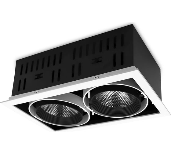 Встраиваемый светильник Ambrella Light Techno T812 BK/CH/2 12W/4200K