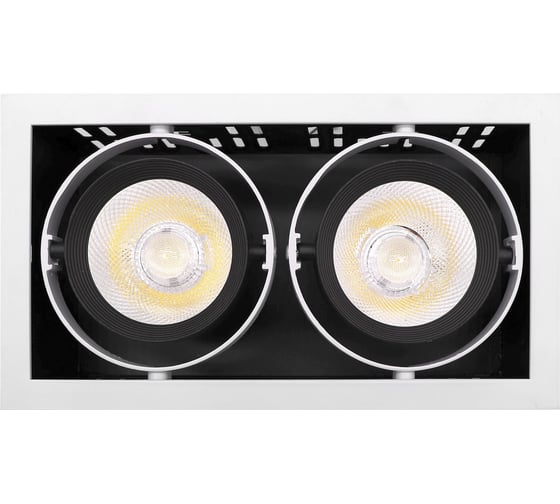 Встраиваемый светильник Ambrella Light Techno T812 BK/CH/2 12W/4200K