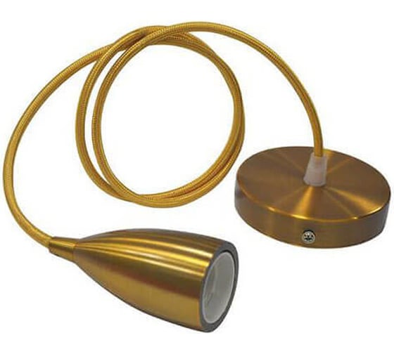 Декоративный патрон на подвесе HOROZ ELECTRIC EDISON Золотой, E27, 1M 021-002-0001 HRZ00002543 1