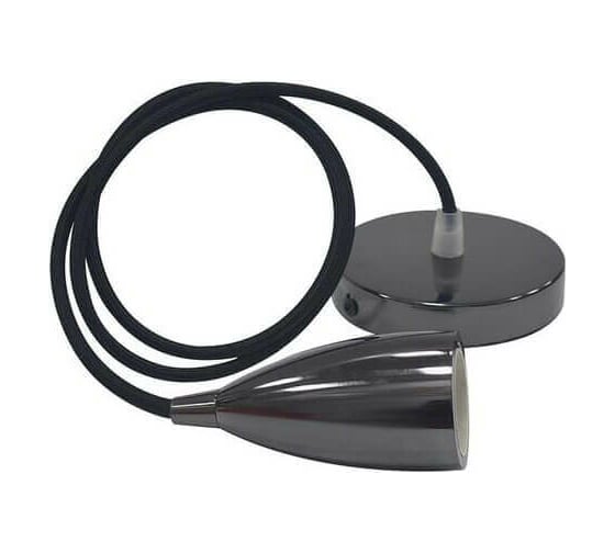 Декоративный патрон на подвесе HOROZ ELECTRIC EDISON Чёрный жемчуг, E27, 1M 021-002-0001 HRZ00002545