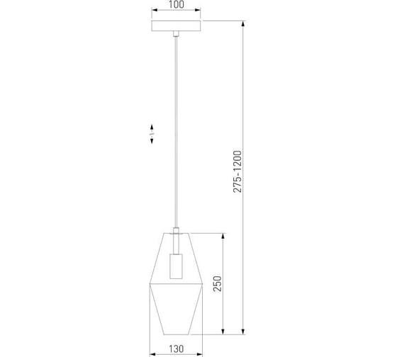 Подвесной светильник Eurosvet - 50236/1 / янтарный a058957