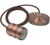 Декоративный патрон на подвесе HOROZ ELECTRIC GAUSS Красная медь, E27, 1M 021-009-0001 HRZ00002553