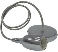 Декоративный патрон на подвесе HOROZ ELECTRIC WEBER Хром, E27, 1M 021-008-0001 HRZ00002551