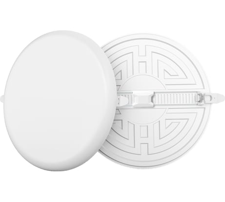 Светодиодная встраиваемая безрамочная панель Apeyron flp, 32вт=24вт+8вт, 2720лм, 4000к, ip20, ф225x21мм, круг, 3 режима, регулировка ф55-205мм/ 06-110