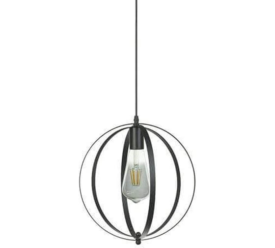 Декоративный патрон на подвесе HOROZ ELECTRIC NEWTON Чёрный, E27, 1M 021-010-0001 HRZ00002495