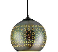 Декоративный патрон на подвесе HOROZ ELECTRIC RADIAN Хром, E27, 1M, 3D СТЕКЛО 021-007-0001 HRZ00002447