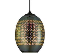 Декоративный патрон на подвесе HOROZ ELECTRIC RADIAN Хром, E27, 1M, 3D СТЕКЛО 021-007-0002 HRZ00002448