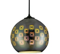 Декоративный патрон на подвесе HOROZ ELECTRIC SPECTRUM Хром, E27, 1M, 3D СТЕКЛО 021-005-0001 HRZ00002441