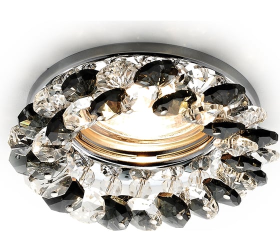 Встраиваемый светильник Ambrella Light Crystal Spot K206 BK/CH 1