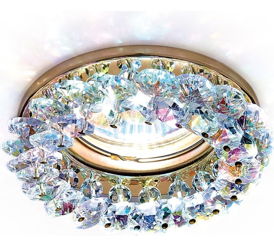 Встраиваемый светильник Ambrella Light Crystal Spot K206 MULTI/G 1
