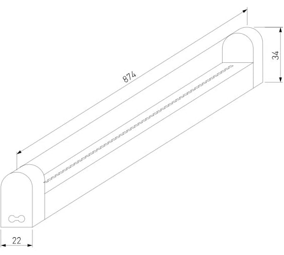 Светодиодный светильник Elektrostandard 55001/LED/ Led Stick Т5 90см 84led 18W 6500К a057220
