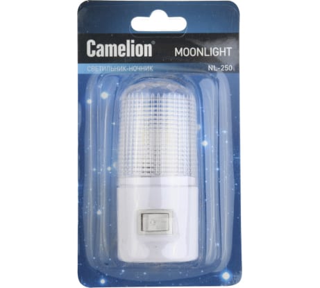 Ночник Camelion NL-250 LED, выключатель, 220 В 14357