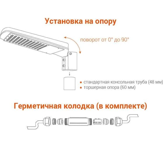 Уличный светильник Wolta 70Вт IP65 4000К 6500лм STLS-70W03