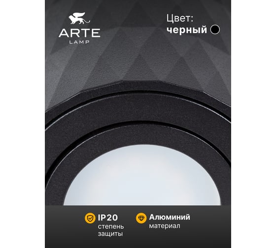 Потолочный светильник ARTE LAMP A5559PL-1BK