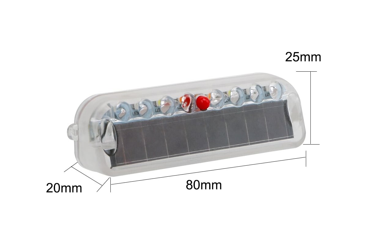 Задний led-стробоскоп (фонарь) Beroma от солнечной батареи 07824747