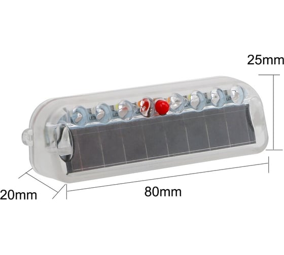 Задний led-стробоскоп (фонарь) Beroma от солнечной батареи 07824745