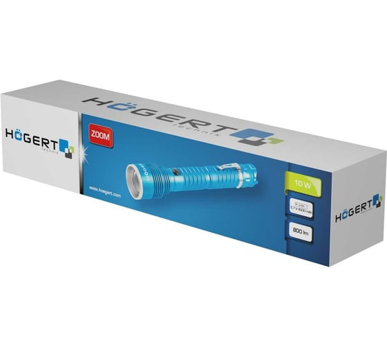 Светодиодный фонарь HOEGERT TECHNIK 800 люмен, usb HT1E425