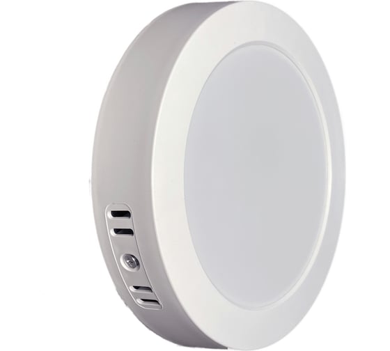 Светодиодный накладной светильник truEnergy круг 15w 4000k 1200lm d183мм белый пластик 10105 1