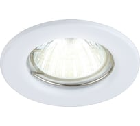 Встраиваемый светильник truEnergy с цоколем gu5.3 d80xh30мм ip20 белый/сталь 21201