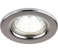 Встраиваемый светильник truEnergy с цоколем gu5.3 d80xh30мм ip20 хром/сталь 21200