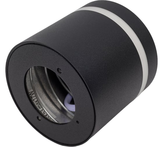 Накладной светильник truEnergy gx53 d85xh80мм ip20 черный/алюминий 21002