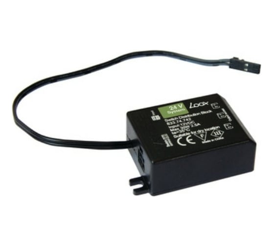 3-ной дистрибьютор Hafele 24V/20AWG/Bla/2.0m 833.77.723