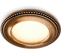 Врезной светильник Hafele 12V/3,4W, теплый белый, античное золото, 833.23.060