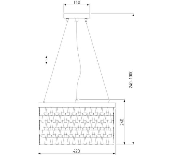 Подвесной светильник Bogate's 317/6 шампань a049992