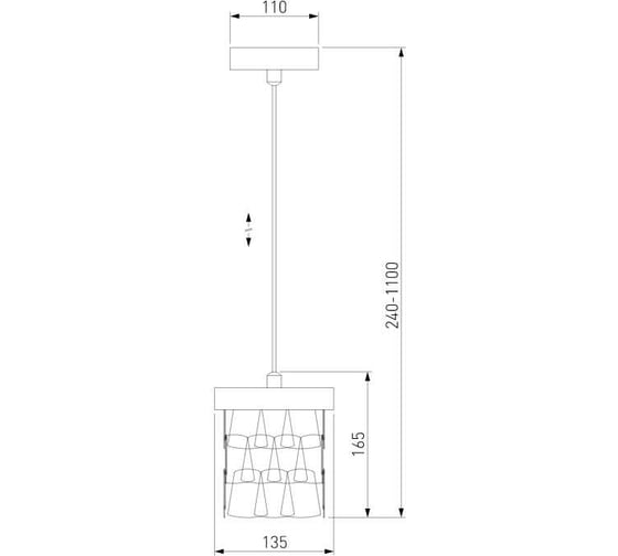 Подвесной светильник Bogate's 317/1 шампань a049991