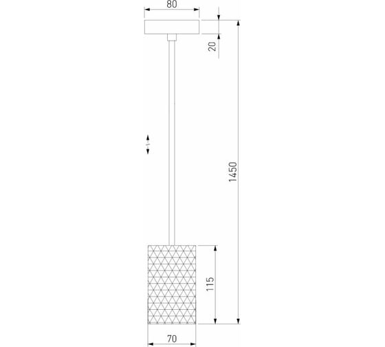 Подвесной светильник Eurosvet - 50247/1 led / хром a061442