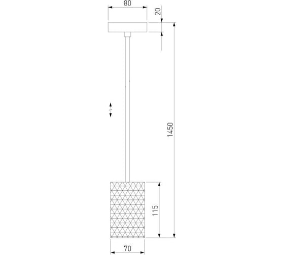 Подвесной светильник Eurosvet - 50247/1 led / белый a061441