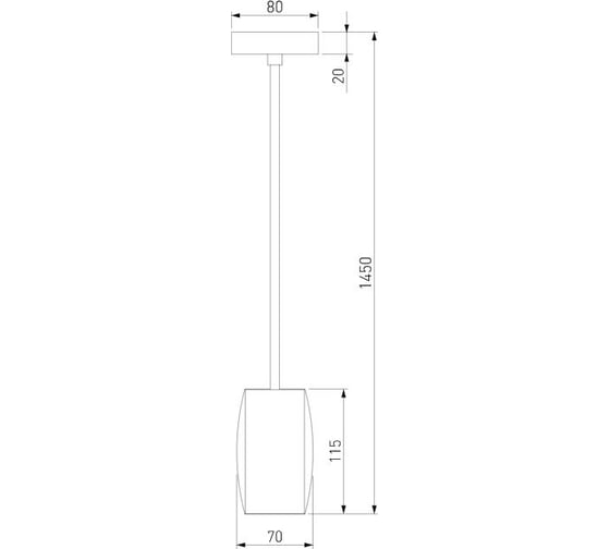 Подвесной светильник Eurosvet - 50246/1 led / хром a061438