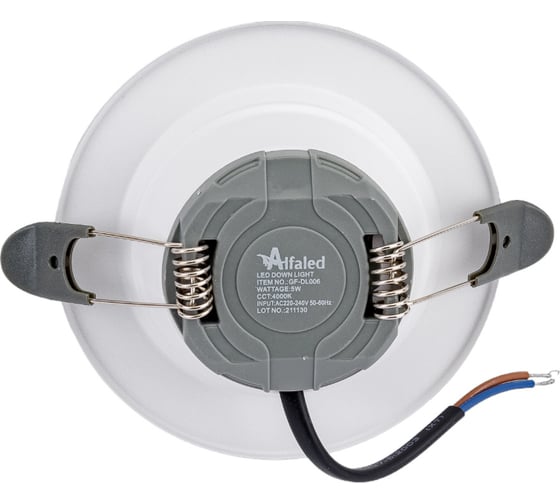 Светильник AlfaLed DOWNLIGHT круглый 4000К 5W (диаметр 95мм) GFDL006 GFDL0064W
