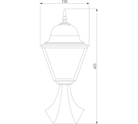 Ландшафтный уличный светильник - Elektrostandard fuga s / черный (35148/s) a058033