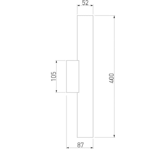 Настенный светодиодный светильник Elektrostandard - langer / белый (40123/led) a061224