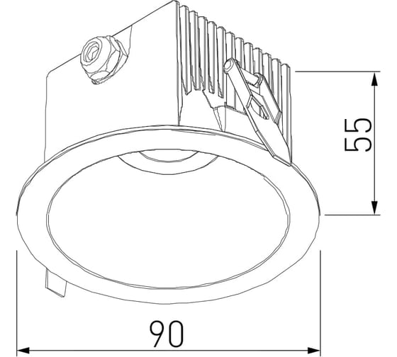 Садово-парковый встраиваемый светильник Elektrostandard - light led 3004 / (35159/u) черный 10w a060168