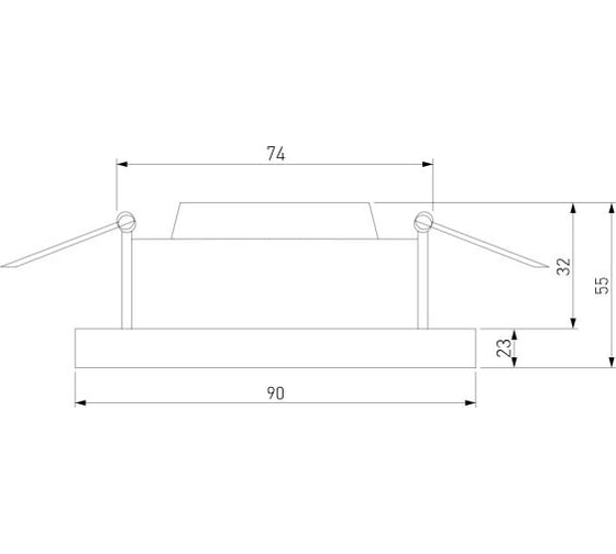 Встраиваемый светодиодный светильник Elektrostandard - pruno / белый/серебро 8w 4200к (25080/led) a060946