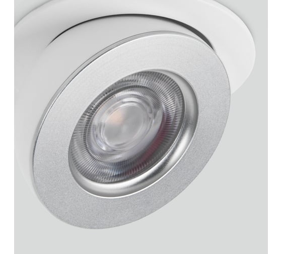 Встраиваемый светодиодный светильник Elektrostandard - pruno / белый/серебро 8w 4200к (25080/led) a060946