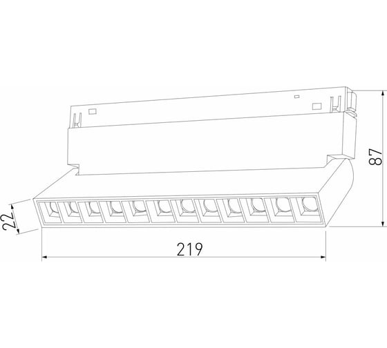Трековый светильник Elektrostandard - slim magnetic hl02 12w 4200k (белый) 85010/01 a059181